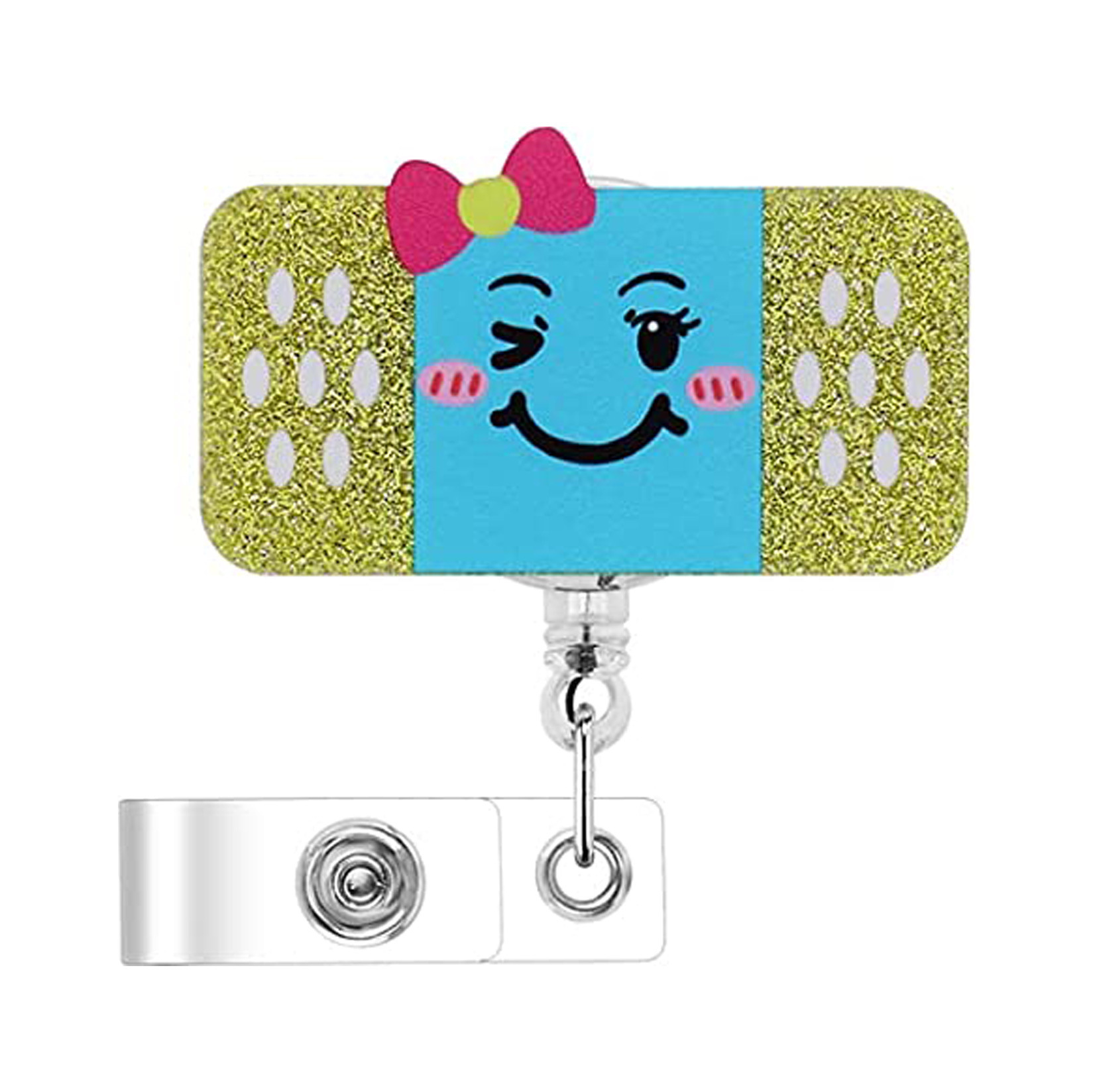 Daily Occasion Arylic, Plastic Material Acrylic Plastic Medical Pattern Can Retractable Buckle