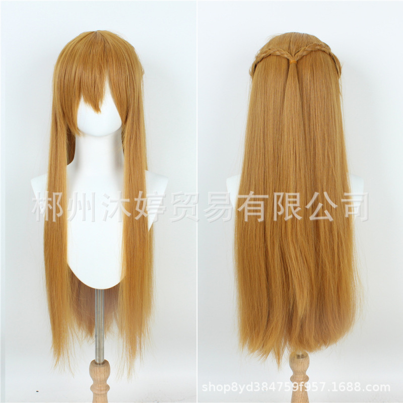 Sword Art Online Alo Asuna Elf Queen Asuna Kirigaya Kazuto Cos Wig