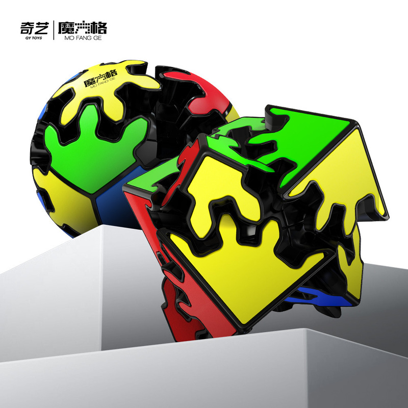 Qiyi 2段丸歯角歯 2段特殊形状パッチ 高難易度競技専用パズル スムーズルービックキューブおもちゃ|undefined