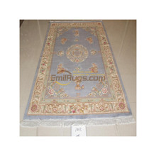 纯羊毛机织长条中式地毯美式卧室仿手工工艺特价包邮