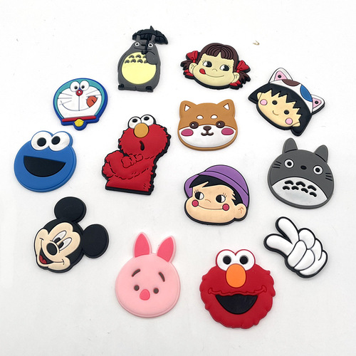 Cute Cartoon Sesame Street Fun Hole Shoes Decoration Button DIY Personal Garden Shoes Accessories Gift