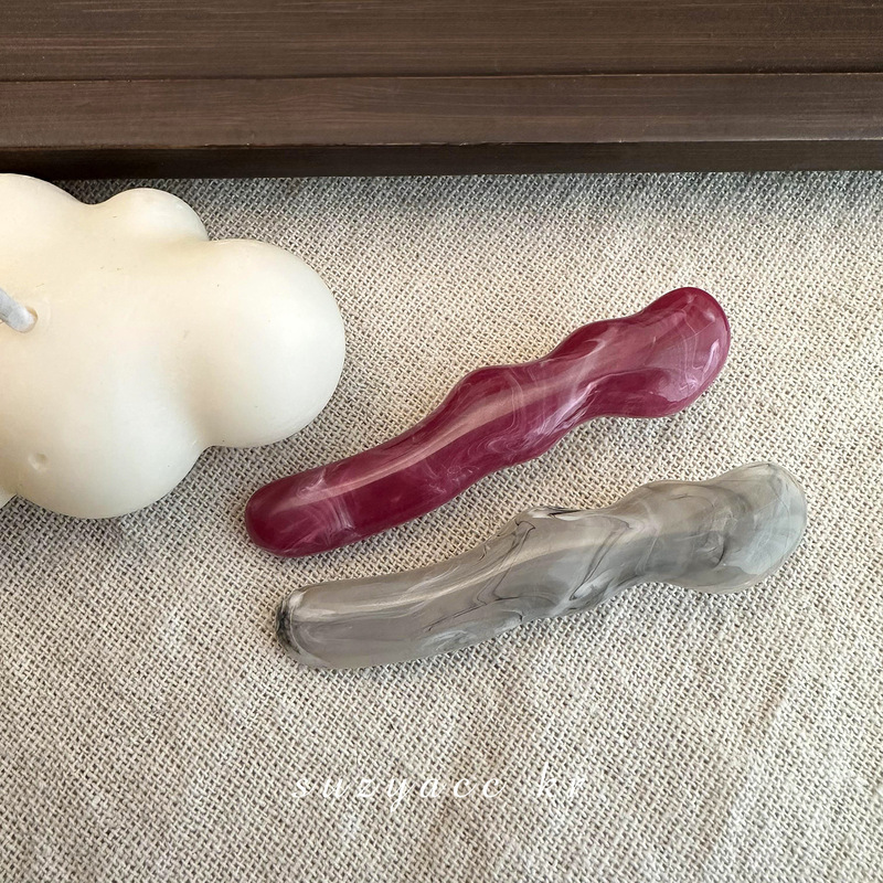 2只装！韩系复古波浪发夹侧边一字刘海夹百搭设计感鸭嘴夹发饰女|undefined