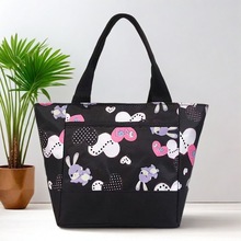 女包手提包加厚防水妈咪包小布包牛津布手拎妈妈包印花新款牛津布