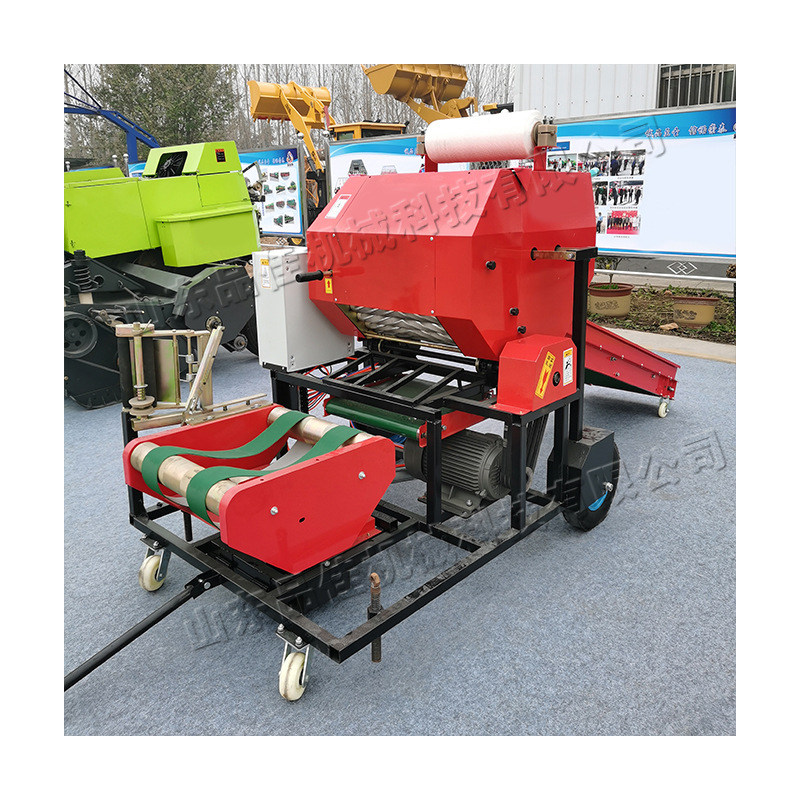 农用打捆包膜一体机 青贮饲料一体打捆机 新型青贮饲料加工机