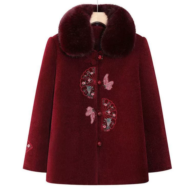 Демисезонная теплая дутая куртка, теплая кардиган, для среднего возраста, западный стиль