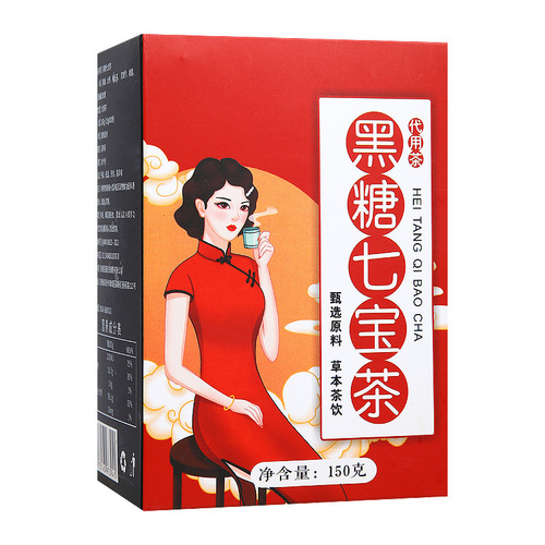 Manufacturer wholesale brown sugar ginger jujube tea rose longan red jujube wolfberry combination scented tea woman qi blood brown sugar ginger tea