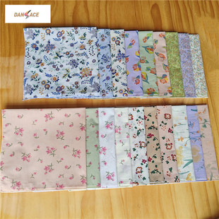 New pure cotton high-end printed women's handkerchief cotton encryption thick sense Japanese and Korean style small floral handkerchief square scarf