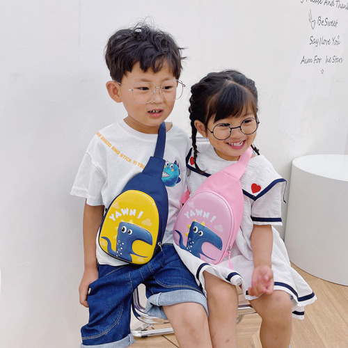 Childlike and cute dinosaur eggshell crossbody bag new style cute one-shoulder coin purse for boys and girls mobile phone bag children's chest bag