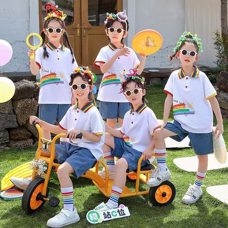 幼儿园六一运动会啦啦队舞蹈表演儿童班服合唱演出服小学生服装