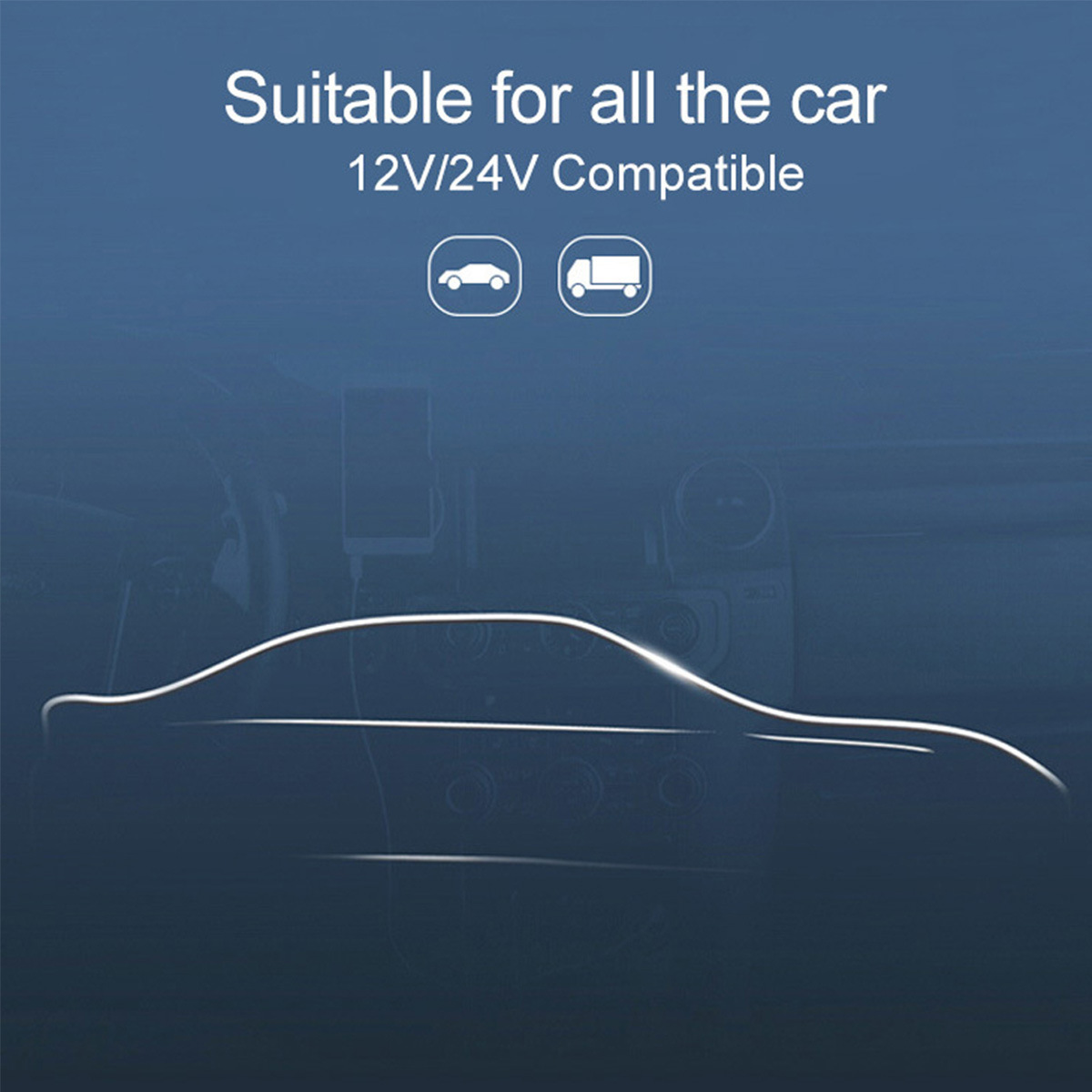 Q8 Car Mp3 Bluetooth Player Card/U Disk Lossless Sound Quality Hands-Free Call Fm Transmitter Car Mp3