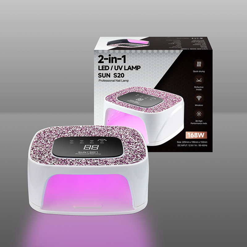 Fábrica transfronteriza inteligente de manicuras S20 enchufe de alta potencia secador de manicuras esmalte de uñas lámpara de cocción