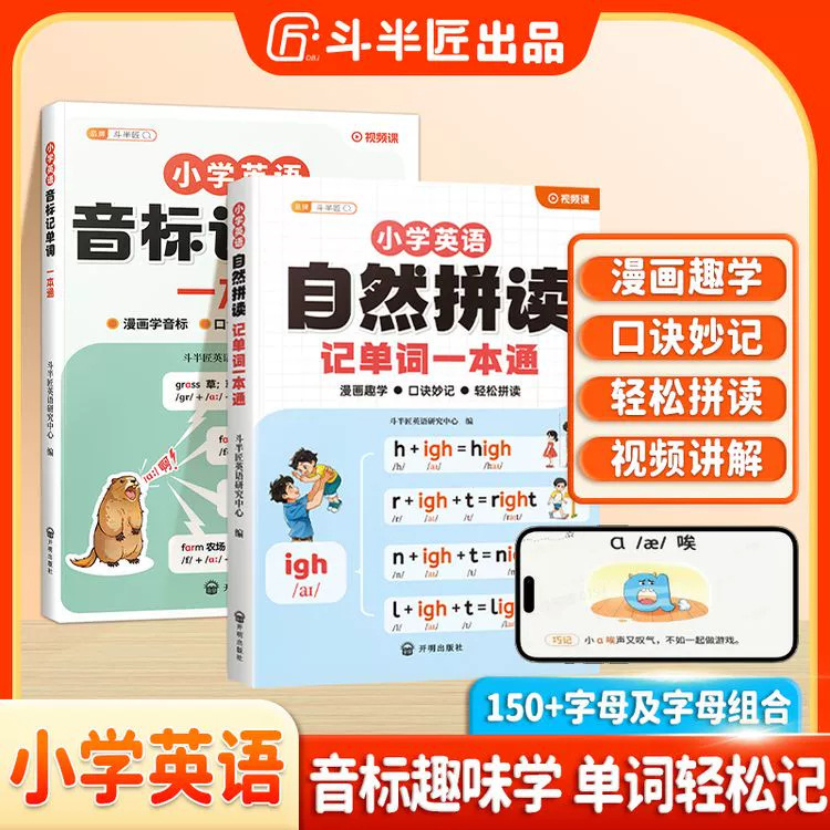 Doubanjiang 2025 Phonics Memorization of Words a Comprehensive Summary of Phonetic Marking Words for Primary School English New Textbook