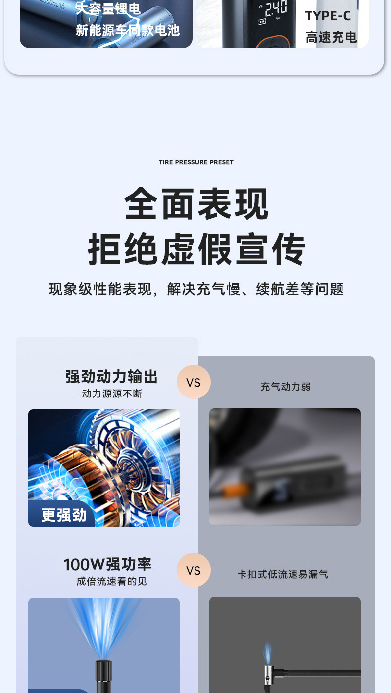 Cross-border car wireless air pump mini portable car air pump electric car tire car air pump fast charging