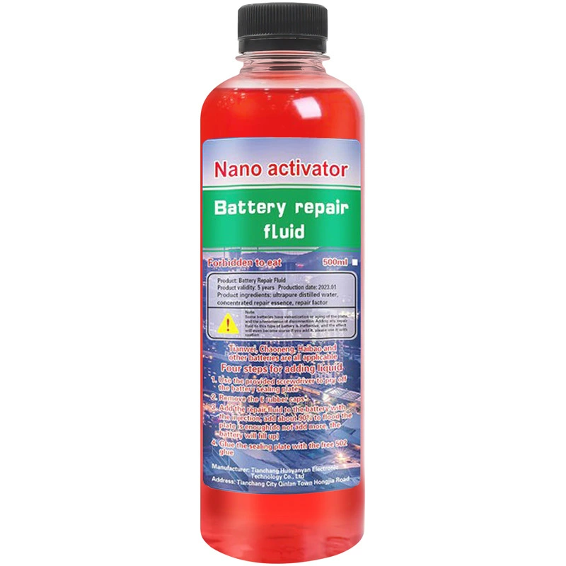 Специальная ремонтная жидкость для аккумуляторов электромобилей, жидкость для пополнения аккумуляторов, оригинальный раствор, специальный электролит для суперсвинцово-кислотных аккумуляторов.