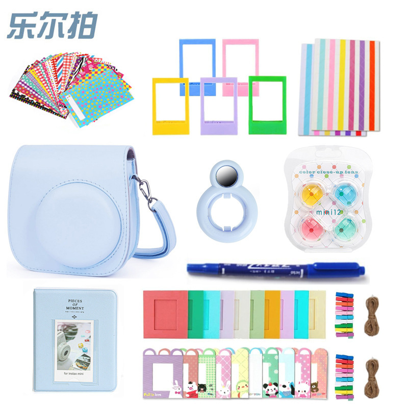 In stock applicable to Fuji Polaroid Instax Mini 12 camera bag album photo frame sticker 11-in-1 accessories