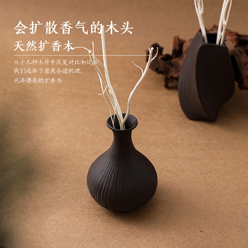 Casa floral de saljuzo de dragón adornos de hotel residencial oficina botella de expansión de escritorio botella de cerámica de fragancia retrógrada aceite esencial de arte