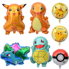 大号神奇宝贝气球卡通皮卡丘杰尼龟妙蛙气球宠物小精灵宝可梦气球
