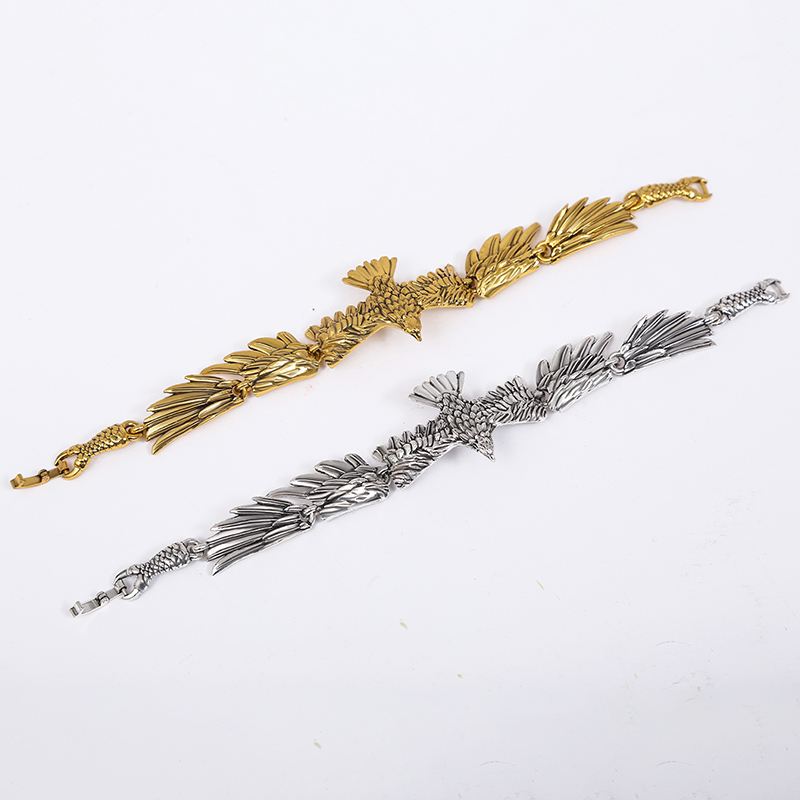 Mengcheng Jewelry Factory Direct Sales Animal Bracelet Owl Export Cross-border E-commerce Men's Ancient Gold Ancient Silver