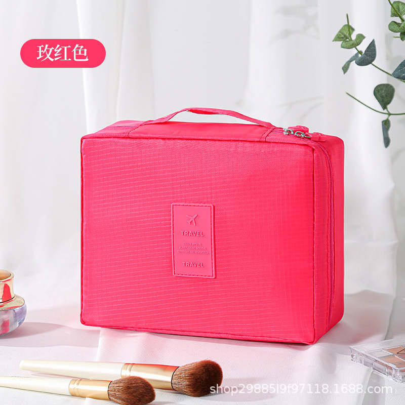 Gran capacidad de segunda generación nueva bolsa de lavado coreana bolsa de maquillaje bolsa de almacenamiento portátil multifuncional bolsa cuadrada bolsa de almacenamiento