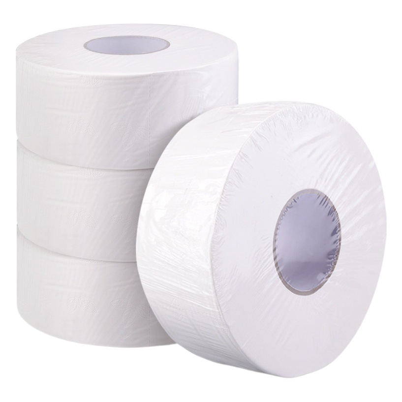 Hotel gran placa rollo de papel de exportación papel higiénico gran rollo fábrica de tejido al por mayor núcleo grande placa grande rollo papel higiénico