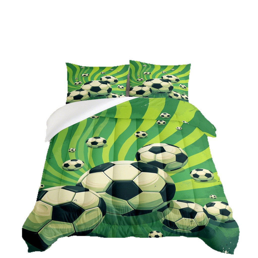 Transfronterizo 180gms Kit de edredón impreso textil casero edredón funda de almohada fabricantes de fuentes TEMU / JIT