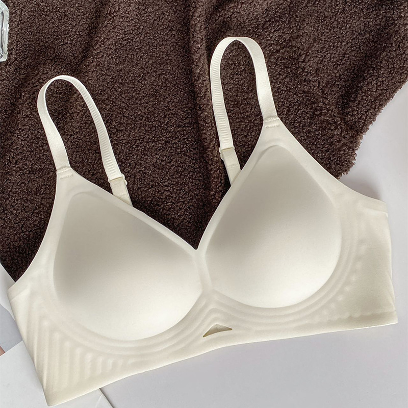 5501 ropa interior de jalea sin marcas para mujeres pechos pequeños delgados se reúnen sin anillo de acero para sostener la parte superior del pecho contra la caída del bra verano