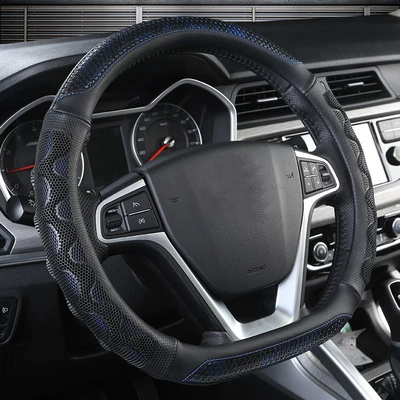 Cover for X-Trail, Livina, Tiida, Steering wheel cover - dark-blue-d-type-conventional