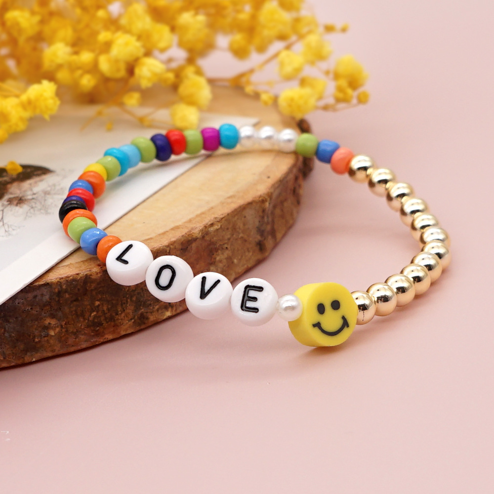 Geometric Ethnic Style No Inlaid Arylic Glass Bracelets Wholesale display picture 2