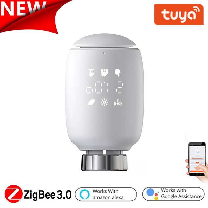 zigbee智能暖气片阀门恒温器手机APP控制智能家居温控器节能阀