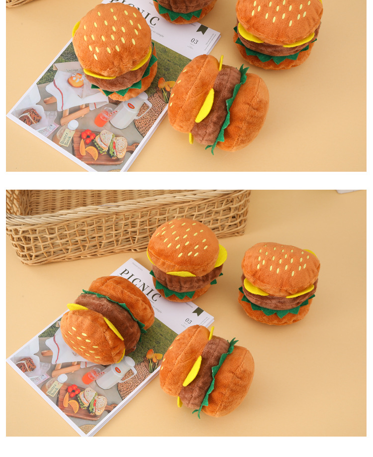 Hamburger Plush Toy Image 13