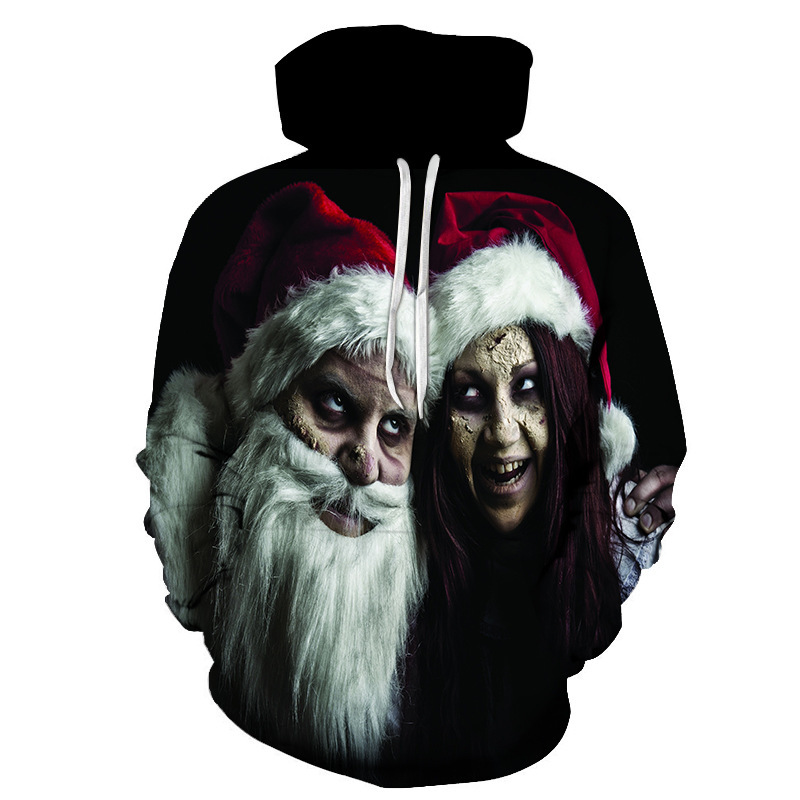 

Santa Claus Hoodie Fashion Hoodie Casual Couple Sweater