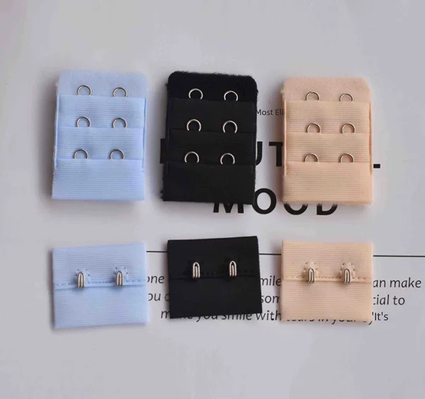Three-row two-button back buckle back buckle pair bra back buckle underwear cloth buckle cloth hook three-row two-button