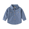 Autumn children's comfortable trend shirt for boys for leisure, Korean style, long sleeve