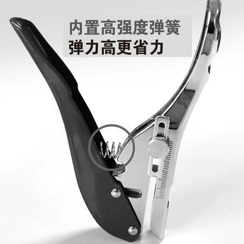 Carpentry, round hole puncher PVC, pliers