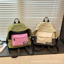 新款书包男ins潮牌x日系初中高中大学生双肩包女校园简约电脑背包