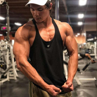 Fitness Realm Men's Sports Vest Summer New Trendy Brand Top Running Fitness Tank Top for Men