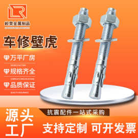 车修壁虎膨胀螺栓拉爆镀蓝白锌膨胀螺丝光伏安装螺栓