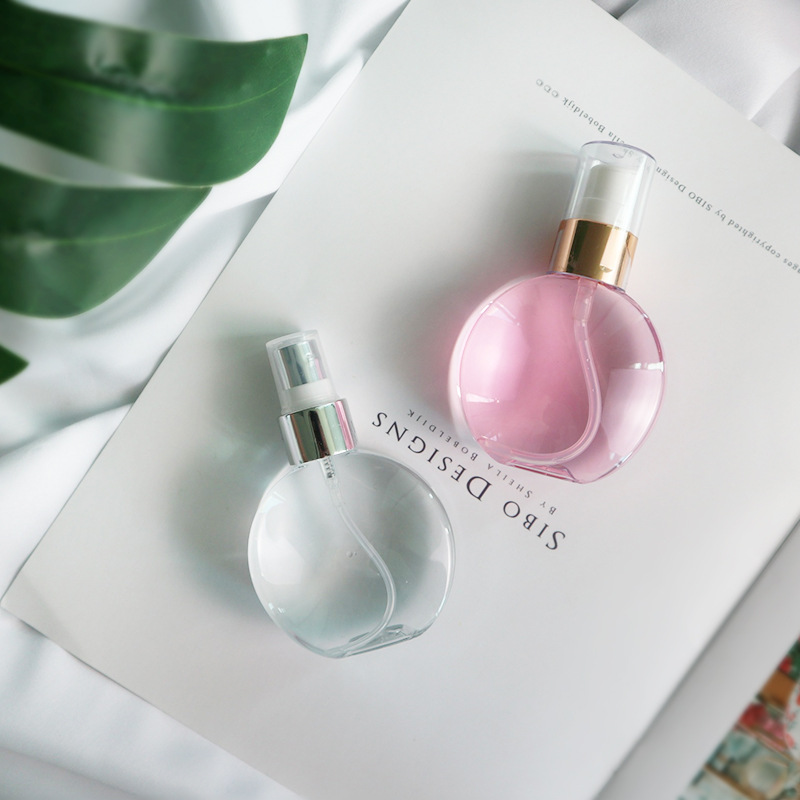 70ML PET圆瓶香水瓶分装瓶喷雾瓶玻璃瓶空瓶透明瓶便携直供