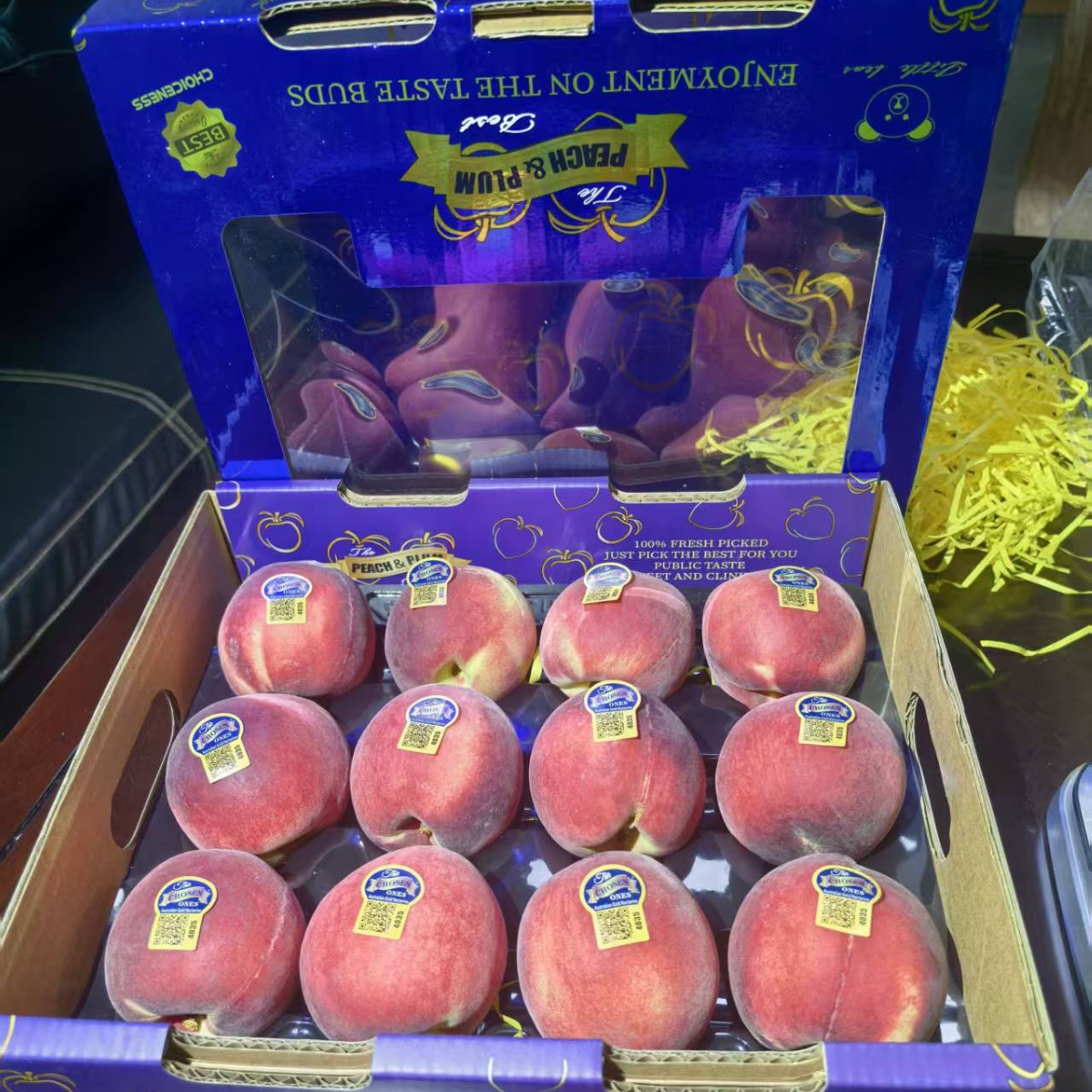 广州江南批发直发【顺丰】澳洲水蜜桃大果香甜礼盒装脆甜现摘现发