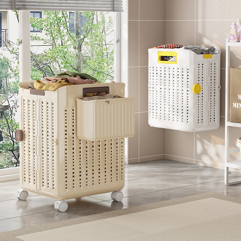 Dirty Clothes Basket Bathroom Dirty Clothes Storage Basket Dirty Clothes Basket Foldable Household Wall Hanging Bathroom Large Capacity Laundry Basket