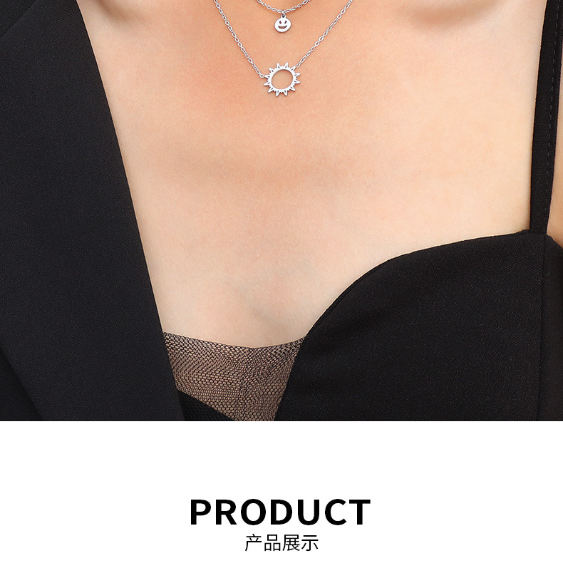 Women'S Gender PVD Coated Real Gold Plated Geometric Titanium Steel Fashion Waterproof Non Tarnish Necklace