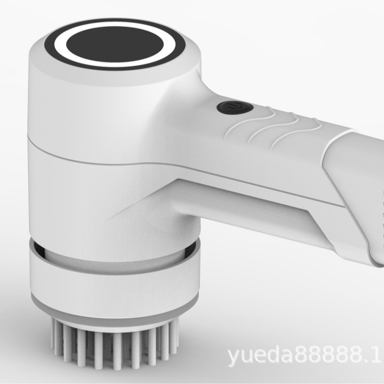 Cepillo eléctrico de limpieza multifuncional USB, mini inalámbrico con cabezales reemplazables