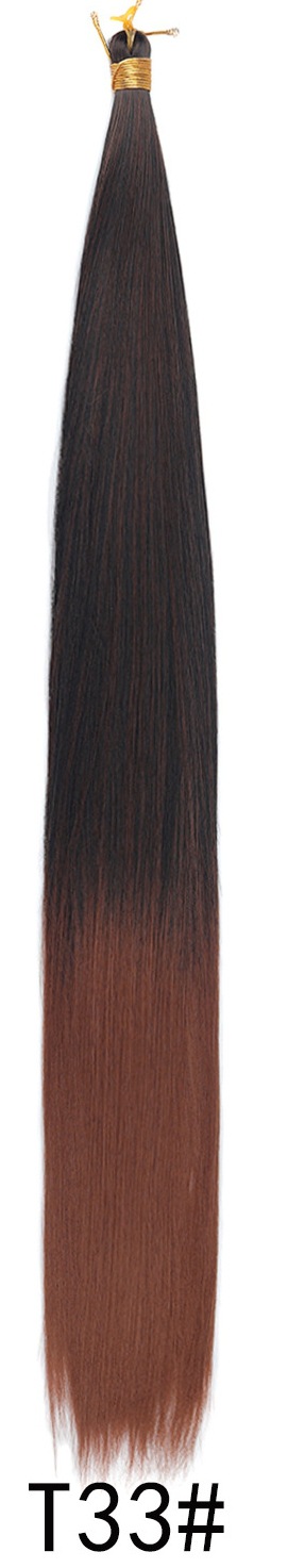 Wholesale Bone Straight bulk hair 24 pulgadas de fibra química Braiding Hair