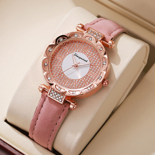 Cross-border New Women's Korean-style Quartz Watch Simple Classic Belt Women's Watch Fashion suit