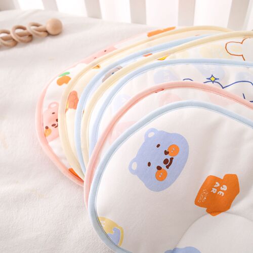 新生儿定型枕四季通用透气婴儿枕头U形矫正偏头卡通印花吸汗护颈