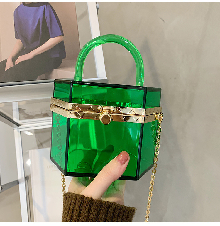 Fashion Simple Acrylic Transparent Bag display picture 4