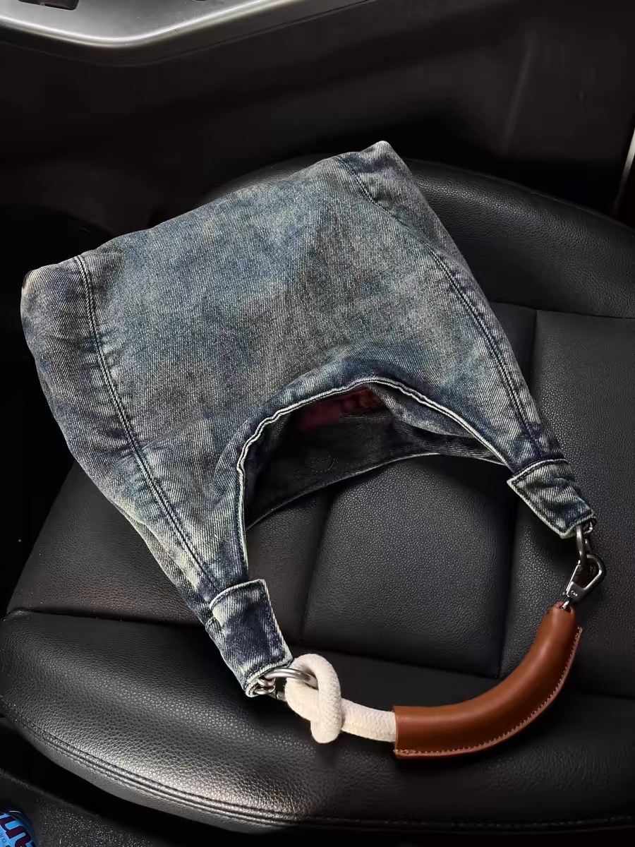 Luxusná džínsová kabelka pre ženy na jar/leto 2024, nová špeciálna taška do podpazušia na voľný čas, taška cez rameno Spicy Girl_voghion.com