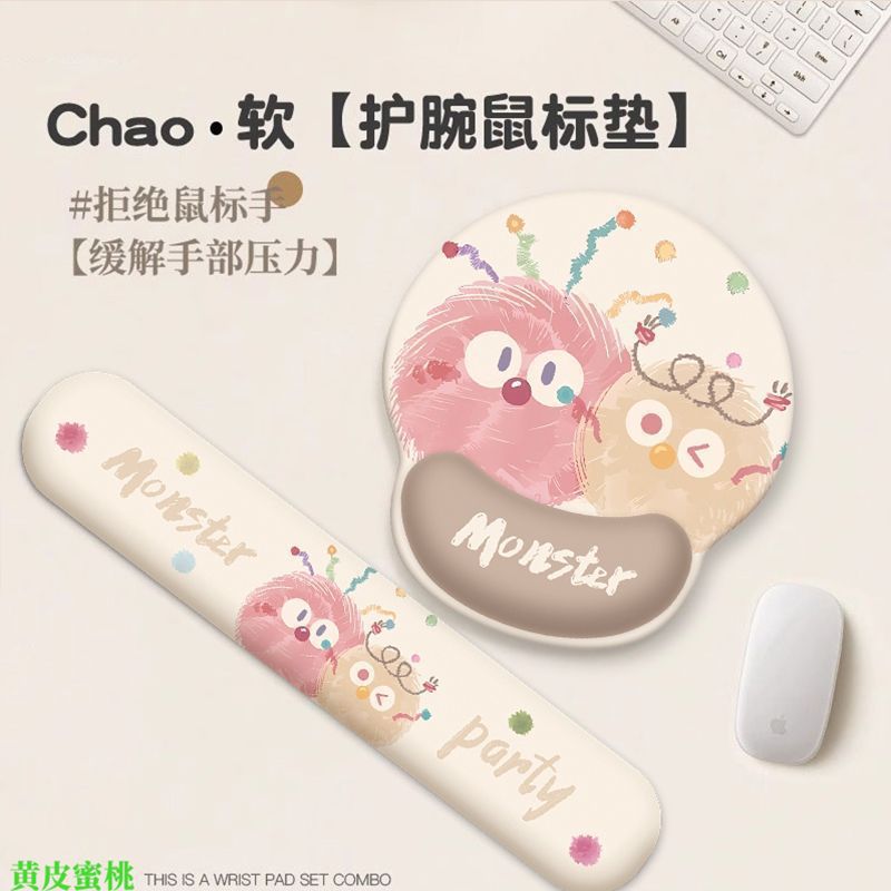 Lindo feliz pescado muñeca pad mouse pad muñeca pad teclado pad oficina mouse pad para niñas