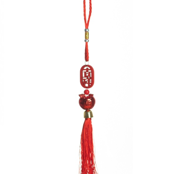 Fiesta del Dragón accesorios colgantes colgantes hechos a mano DIY material linterna de bambú cuerdas coloridas bolsas de incienso perfumadas escoba y coleta