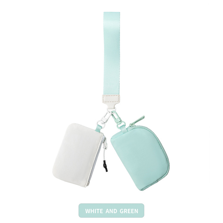 Bolso de muñeca para mujer Spot, bolso portátil Lulu para guardar tarjetas, monedero pequeño para tarjetas bancarias_voghion.com